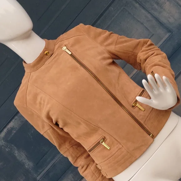 Michael kors camel jacket discount